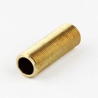 M13x1 Lampen-Gewinderohr Messing roh – 100 mm...