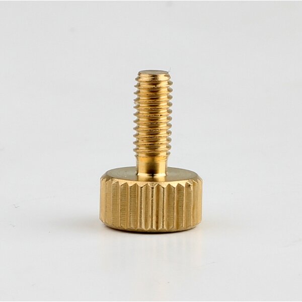 M4x10 Gewinde Rändelschraube Messing 10x15 mm Leuchtenbau