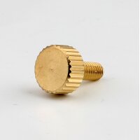 M4x10 Gewinde Rändelschraube Messing 10x15 mm...