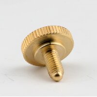 M5x9 Gewinde Rändelschraube Messing 16x15 mm...