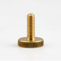 M4x12 Gewinde Rändelschraube Messing 12x15 mm...