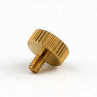 M3x5 Gewinde Rändelschraube Messing 10x9 mm Leuchtenbau