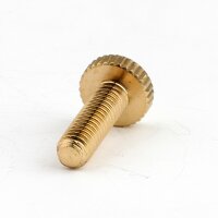 M4x13 Gewinde Rändelschraube Messing 8x15 mm...