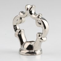 Zier-Ringnippel Messing vernickelt M10x1...