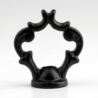 Zier-Ringnippel Messing schwarz M10x1 Durchgangsgewinde...