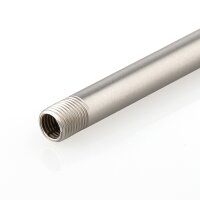 M10x1 Lampen Pendelrohr Metall Nickel matt – 800 mm...