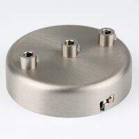 Lampen Zier-Baldachin Metall edelstahloptik Ø 100...
