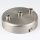 Lampen Zier-Baldachin Metall edelstahloptik Ø 100 mm für 3 Lampenpendel mit Metall-Zugentlaster