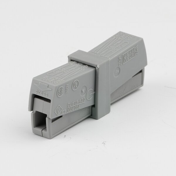 10x Wago 224-201 Service-Steckklemme 2-polig, für Leiter bis 2,5mm²