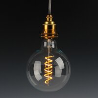 Danlamp E27 LED Mega de Luxe Globe Spirallampe 4W 2000K...