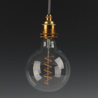 Danlamp E27 LED Mega de Luxe Globe Spirallampe 4W 2000K...