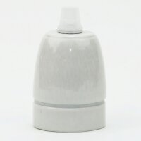 E27 Premium Porzellan-Lampenfassung glasiert, inkl....