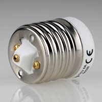 E40 auf E27 Adapter-Fassung Reduzierfassung, Porzellan 40x52 mm