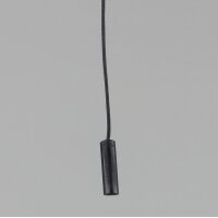 Zugschnur 210 mm mit schwarzem Kunststoff-Anhänger...
