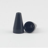 Kunststoff Knopf schwarz 11x20mm Kegelform für...