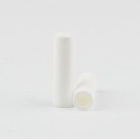 Kunststoff Knopf weiß 6x21,5mm  für Zugschnur
