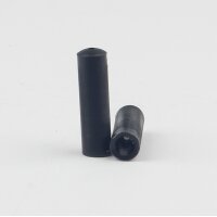 Kunststoff Knopf für Zugschnur, schwarz, 6 x 21,5 mm
