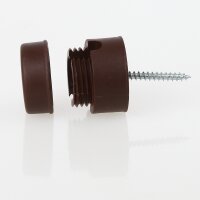 Lampen Distanz-Aufhänger „Affenschaukel“ – Braun 30x25 mm, Kunststoff, Umlenkung von Kabeln