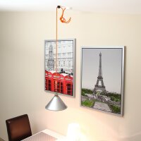Lampen Distanz-Aufhänger „Affenschaukel“ – Braun 30x25 mm, Kunststoff, Umlenkung von Kabeln