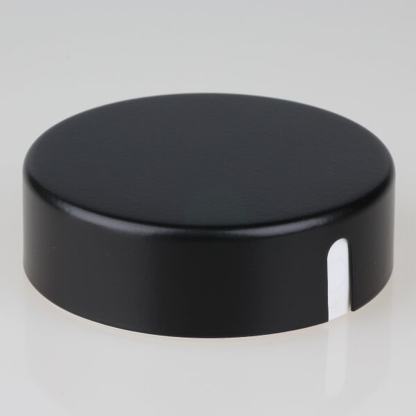Lampen  Abzweig-Baldachin 72 × 22 mm Metall schwarz mit Zierkappe