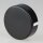 Lampen  Abzweig-Baldachin 72 × 22 mm Metall schwarz mit Zierkappe