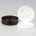 Lampen  Abzweig-Baldachin 72 × 22 mm Metall schwarz mit Zierkappe