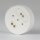 Lampen  Abzweig-Baldachin 72 × 22 mm Metall weiß mit Zierkappe