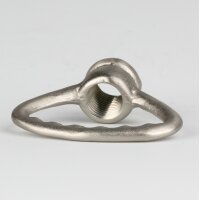 Zahnringnippel Messing nickel-matt M10x1 Innengewinde – Edelstahloptik, dreieckig, Ø 42 mm