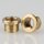 Reduzier Trompetennippel Gewinde-Adapter 12x8mm Messing M10x1 AG auf M8x1 IG ohne V-Schutz