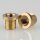 Reduzier Trompetennippel Gewinde-Adapter 12x10mm Messing M10x1 AG auf M8x1 IG mit V-Schutz