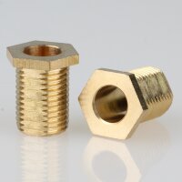 Sechskant-Trompeten-Nippel M10x1x13 – Messing 12x15...