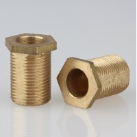 Sechskant-Trompeten-Nippel M13x1x18 – Messing 15x20...