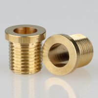 Trompeten-Nippel M10x1x10 – Messing 12x12 mm, ohne...