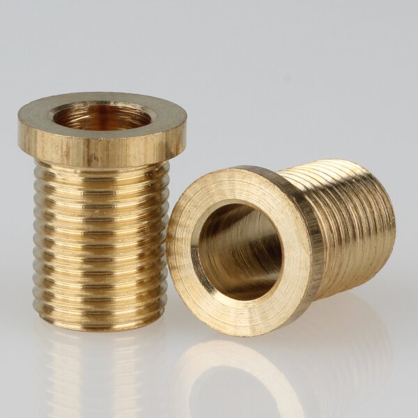 Trompeten-Nippel M10x1x13 – Messing 12x15 mm, ohne Verdrehschutz