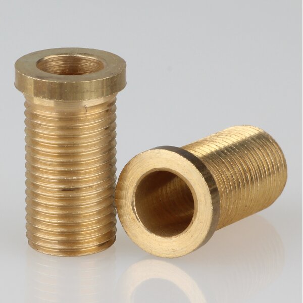 Trompeten-Nippel M10x1x18 – Messing 12x20 mm, ohne Verdrehschutz