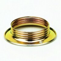 E27 Schraubring Unterring Metall vermessingt 39/56x13 mm...