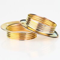 E27 Schraubring Unterring Metall vermessingt 39/56x13 mm...