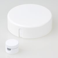 Lampen  Abzweig Baldachin 72x22 Metall weiß mit...