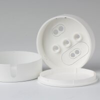 Lampen  Abzweig Baldachin 72x22 Metall weiß mit...