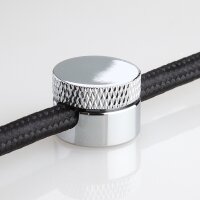 Lampen Abzweig Baldachin 72x22 Metall verchromt mit Zierkappe und Distanz-Aufhänger
