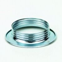 E27 Schraubring Unterring Metall verchromt 39/56x13 mm...