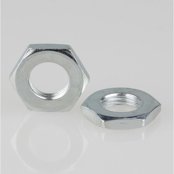 M10x1 Sechskantmutter – 17x3 mm, Metall verzinkt