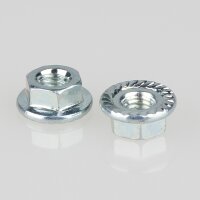 M4 Sechskantmutter mit Sperrverzahnung – Metall...