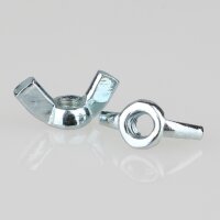 M4 Flügelmutter – Metall, verzinkt, DIN 315,...