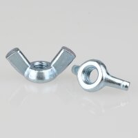M6 Flügelmutter – Metall, verzinkt, DIN 315,...