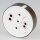 Lampen  Abzweig-Baldachin 72 × 22 mm Metall Antik fume mit Zierkappe