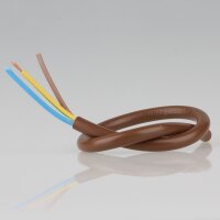 PVC-Lampenkabel braun 3-adrig 3x1,5 mm² H05VV-F...