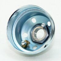 E27 Premium Metall-Lampenfassung verchromt ohne...