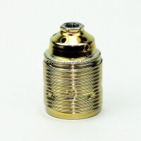 E27 Premium Metall-Lampenfassung vermessingt mit...
