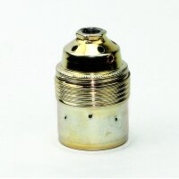 E27 Premium Metall-Lampenfassung vermessingt ohne...